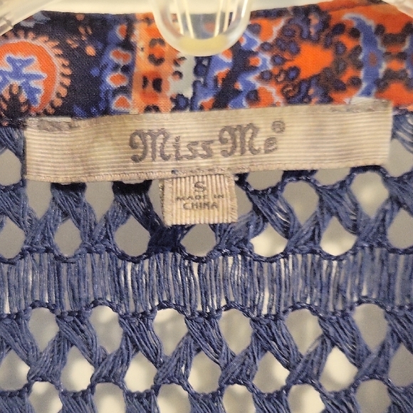 Boho Miss Me SzSm Sleeveless Paisley Sheer Dress, Cover tassel needlework vneck - Picture 2 of 5